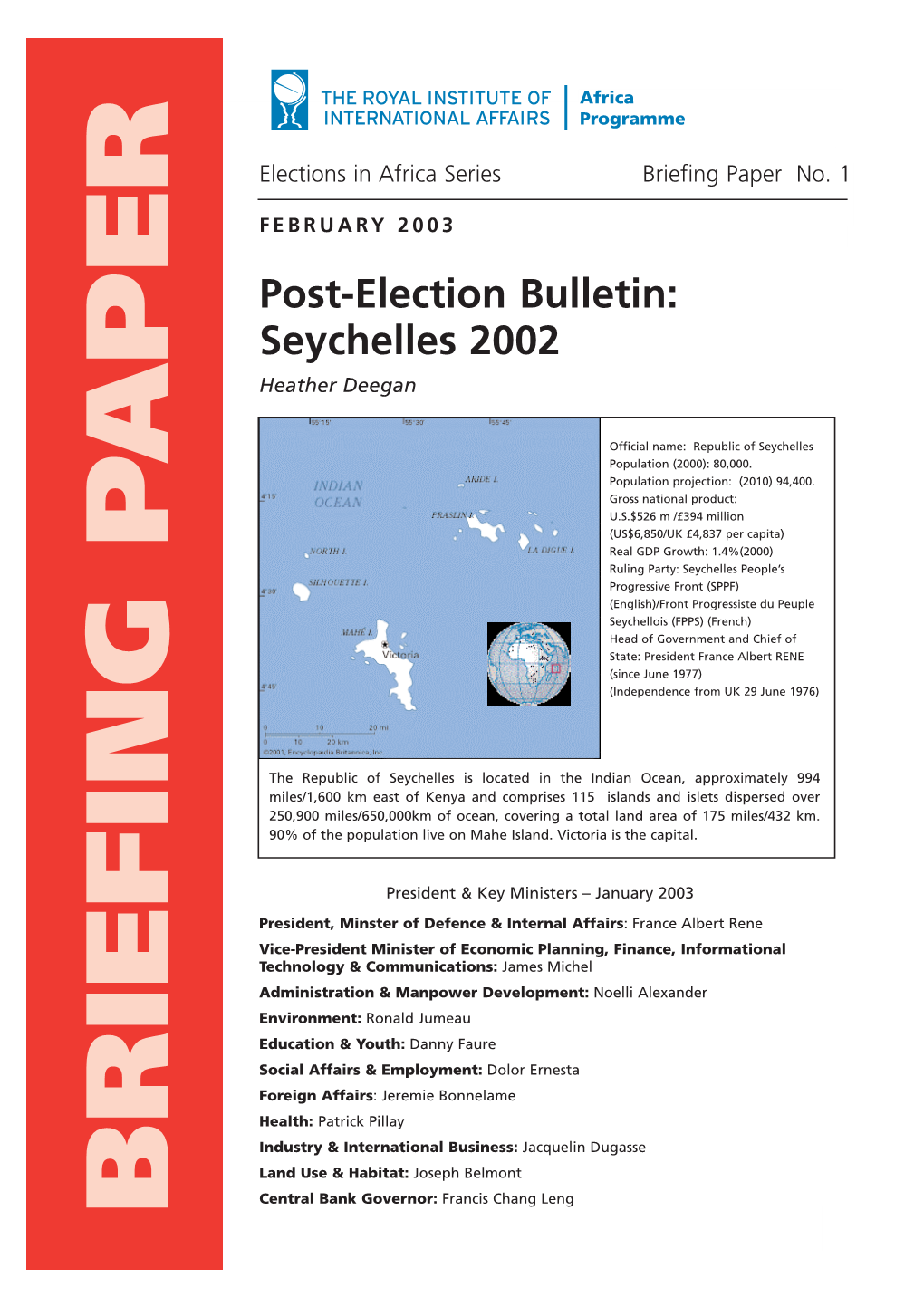 Seychelles BP Proof