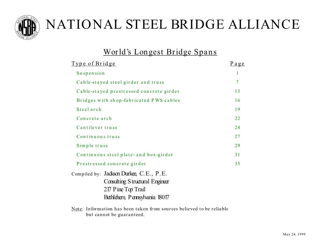 National Steel Bridge Alliance