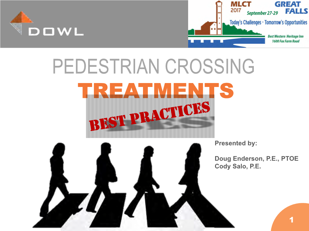 Pedestrian Crossing Treatments