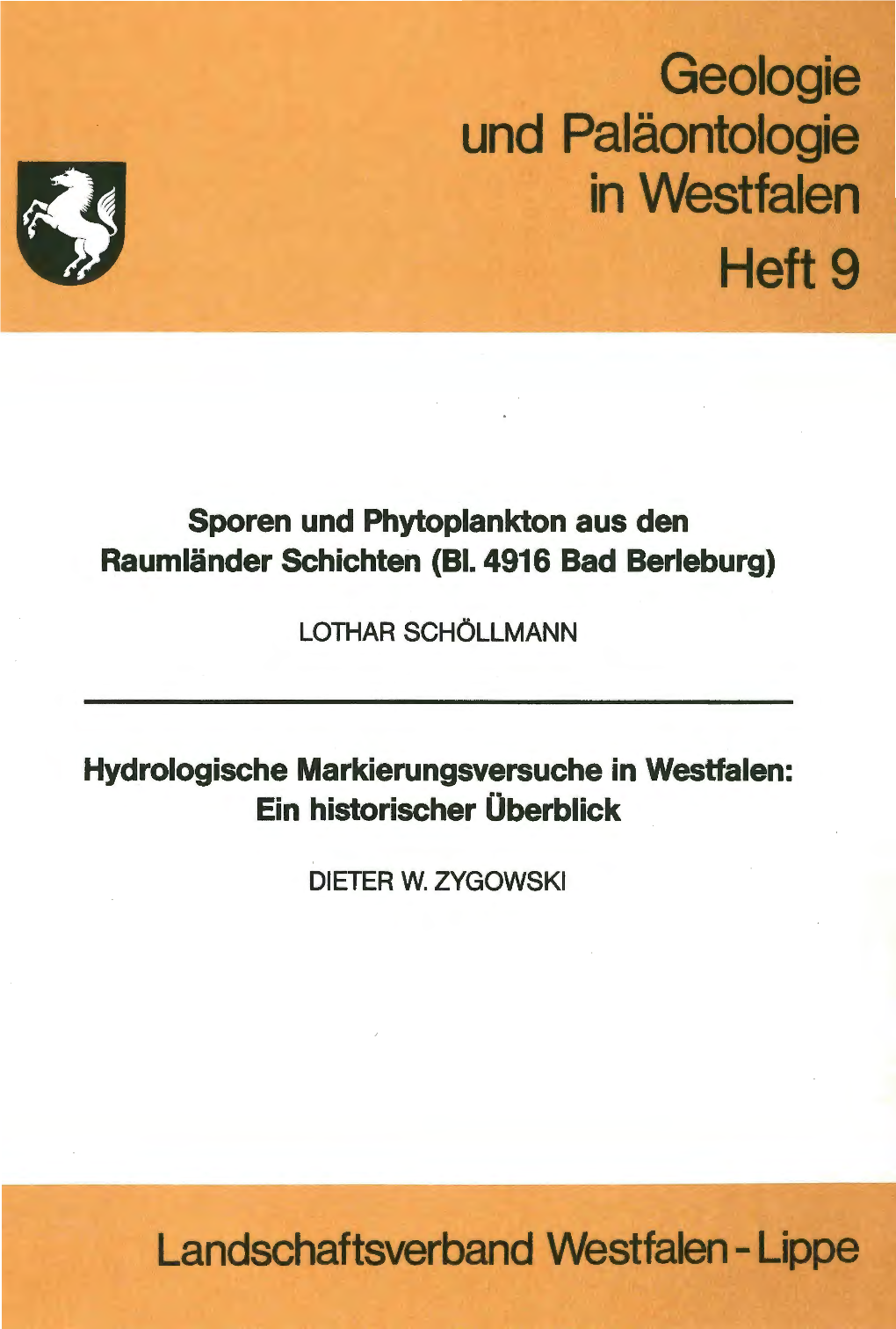 Geologie Und Paläontologie in Westfalen Heft9