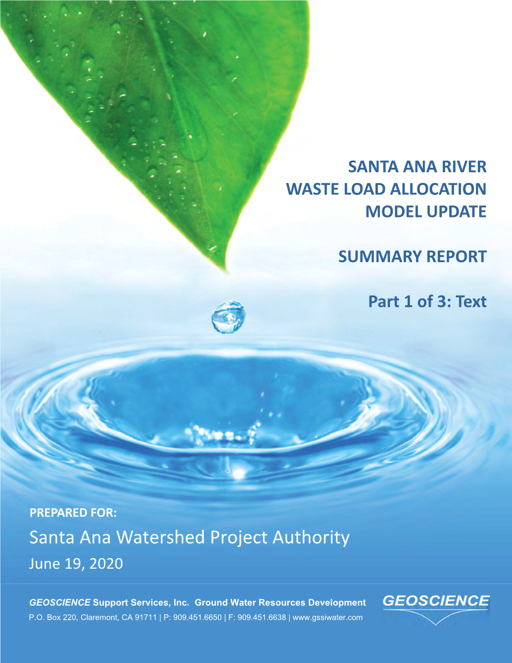 Santa Ana Watershed Project Authority June 19, 2020