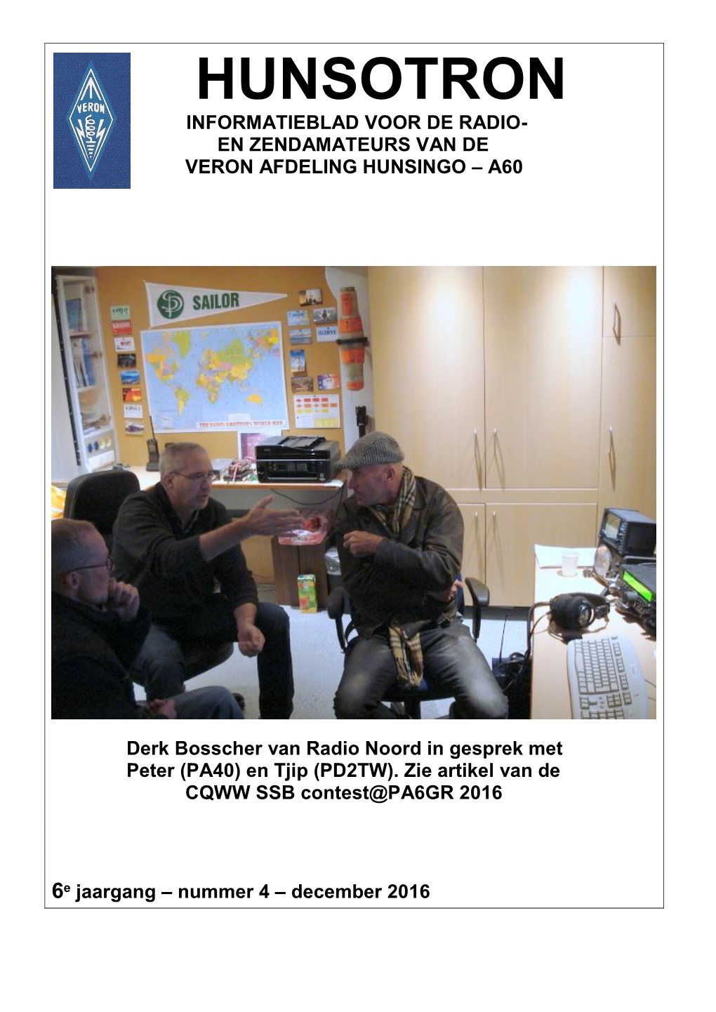 Hunsotron Informatieblad Voor De Radio- En Zendamateurs Van De Veron Afdeling Hunsingo – A60