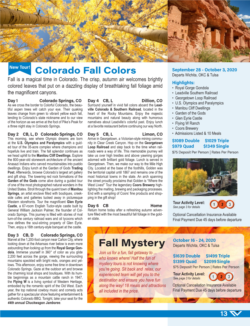 Colorado Fall Colors Departs Wichita, OKC & Tulsa Fall Is a Magical Time in Colorado