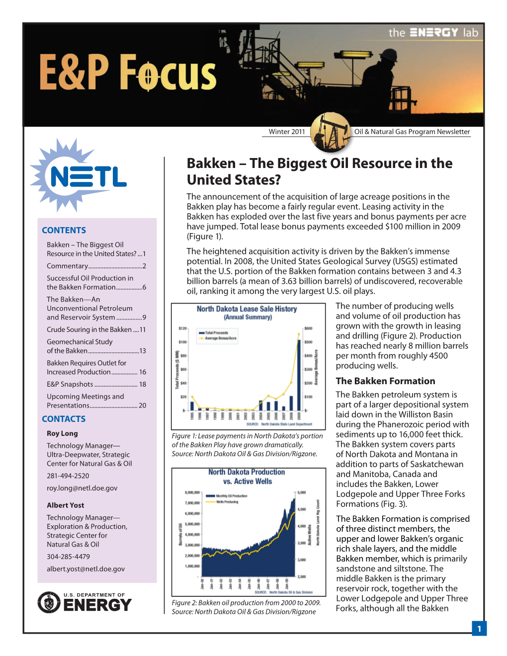 Bakken – the Biggest Oil Resource in the United States?
