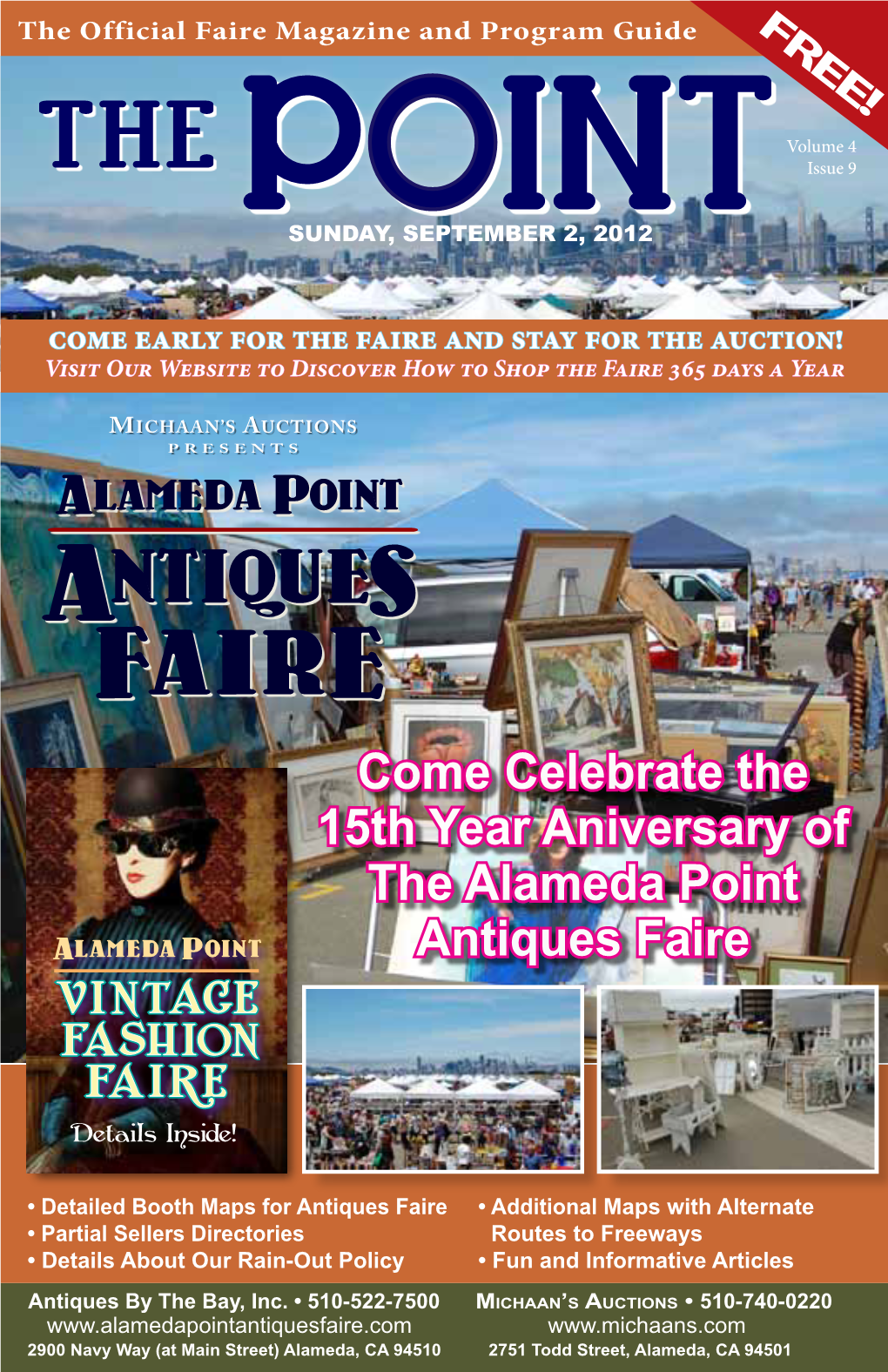 Come Celebrate the 15Th Year Aniversary of the Alameda Point Antiques Faire