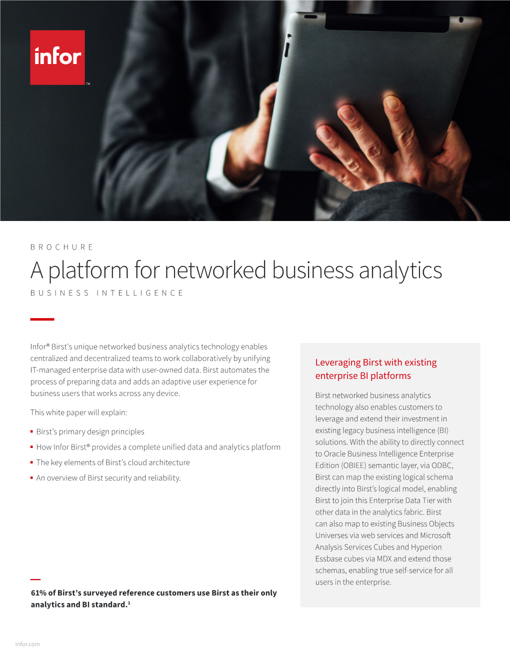 A Platform for Networked Business Analytics BUSINESS INTELLIGENCE