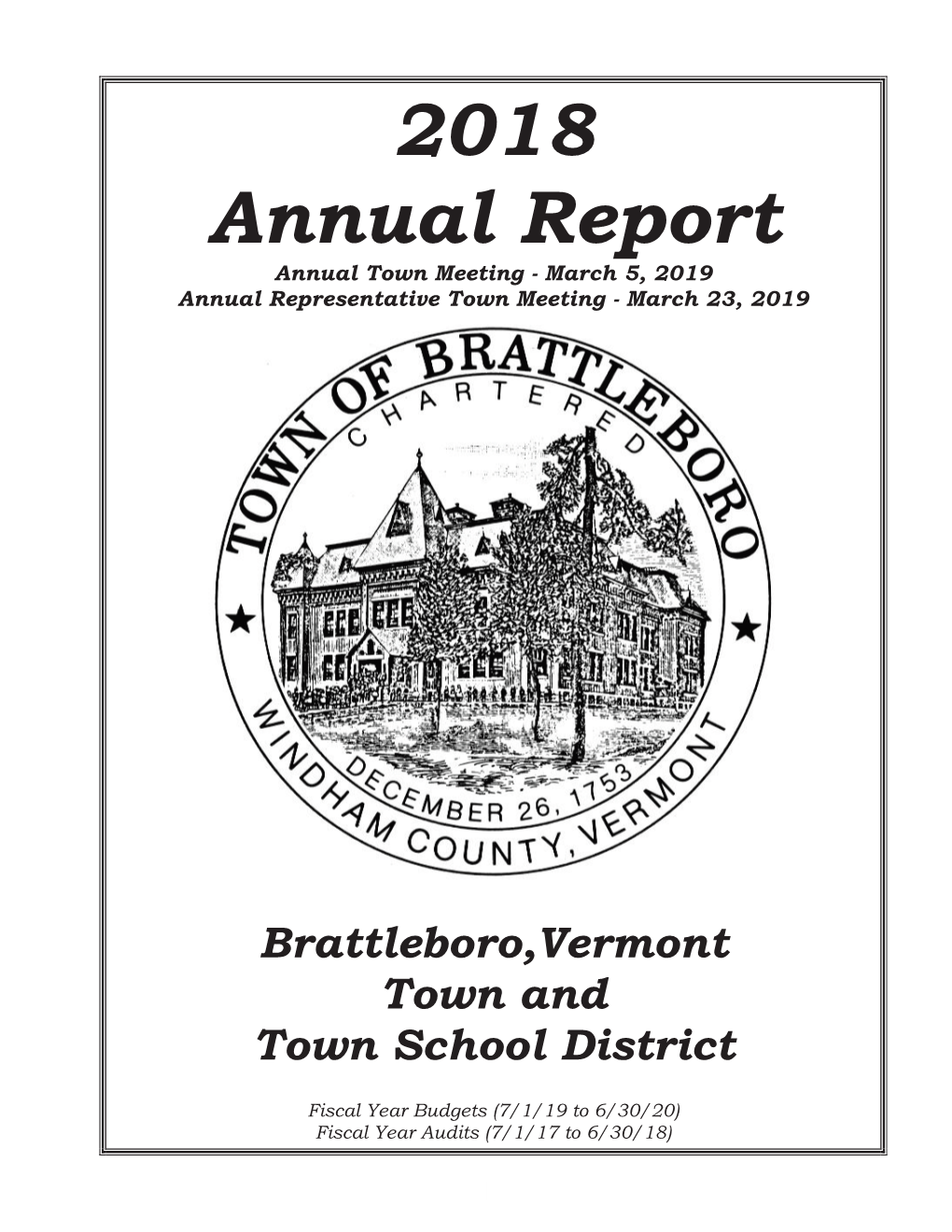 2018 Town Report