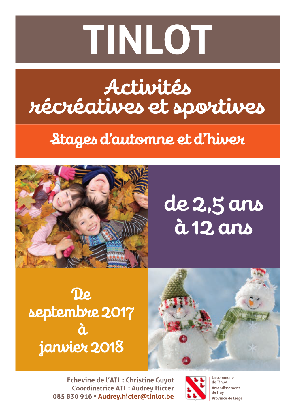 Activités Récréatives Et Sportives Stages D’Automne Et D’Hiver