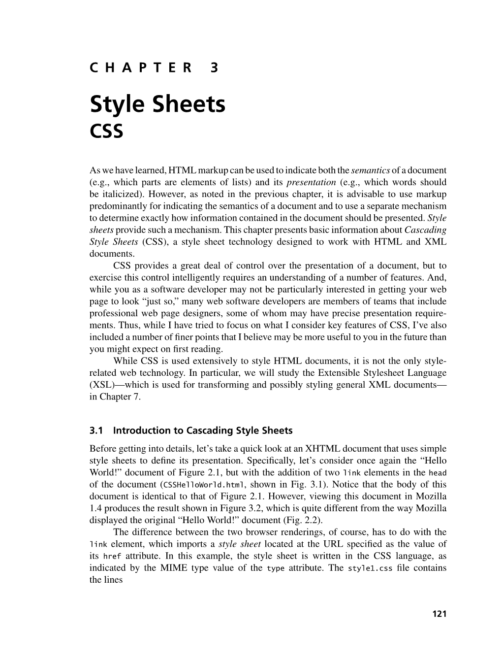 Style Sheets CSS