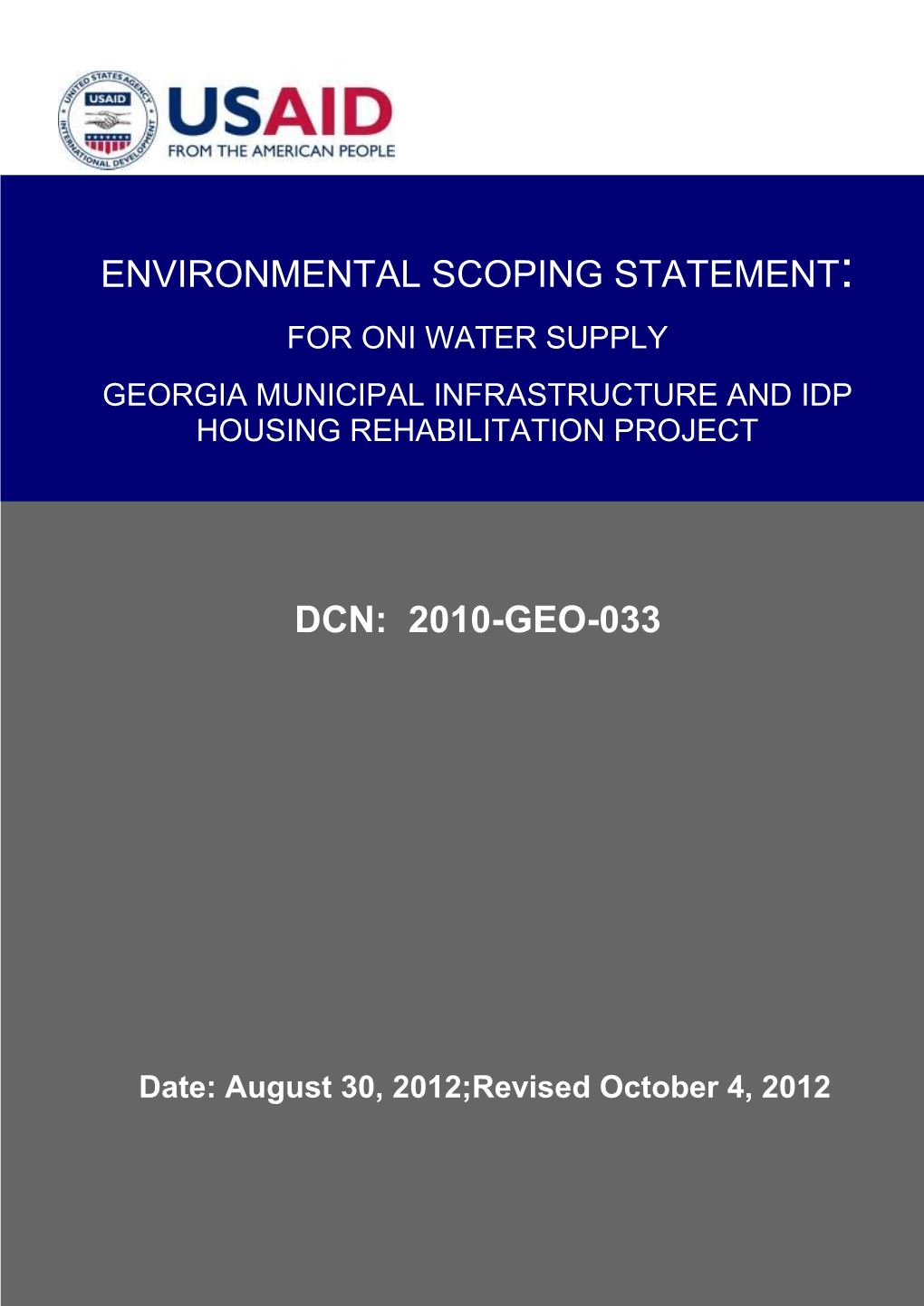 2010-Geo-033 Environmental Scoping Statement