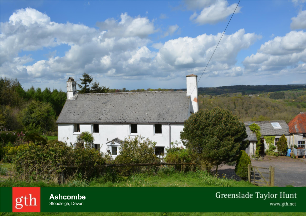 Ashcombe Stoodleigh, Devon