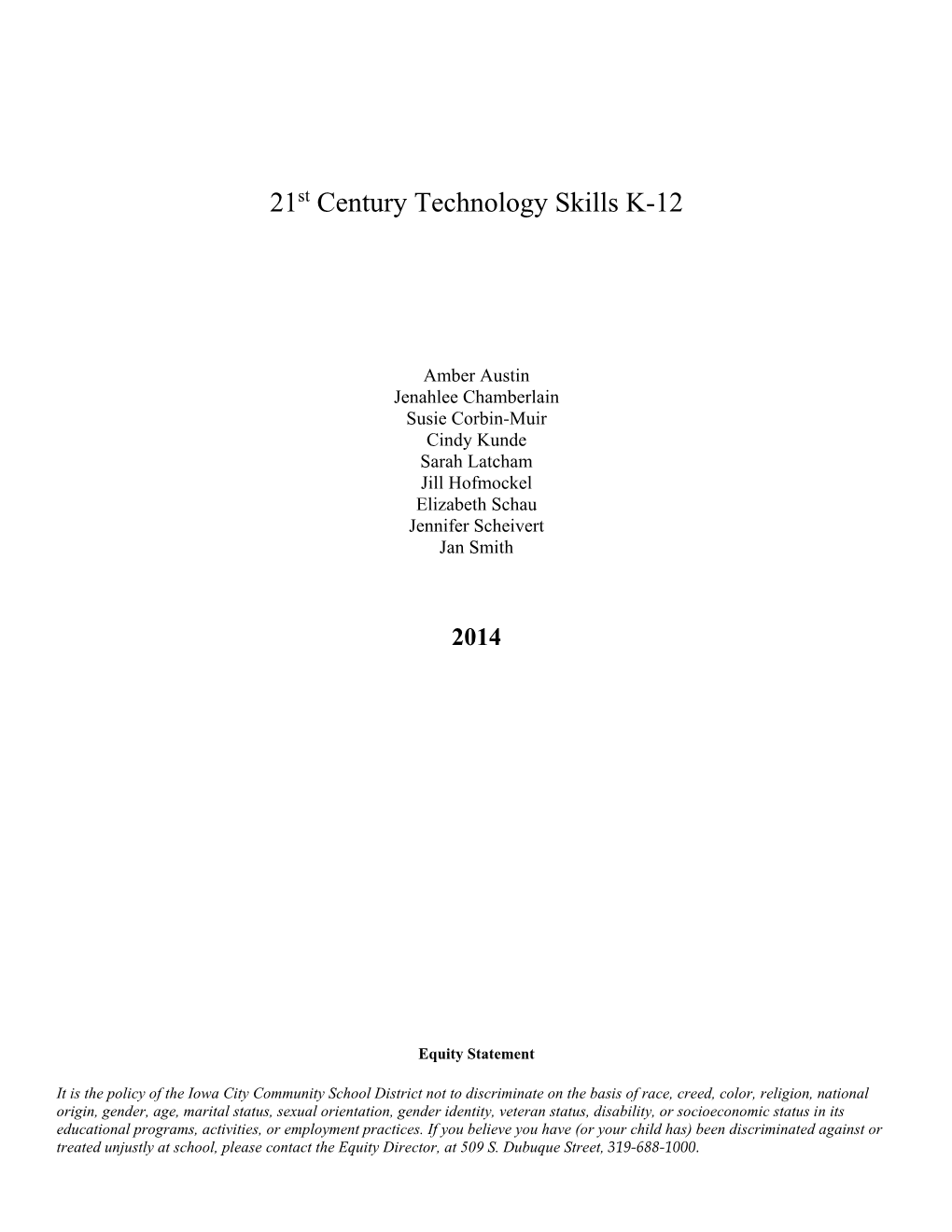 21St Century Technology Skills K-12