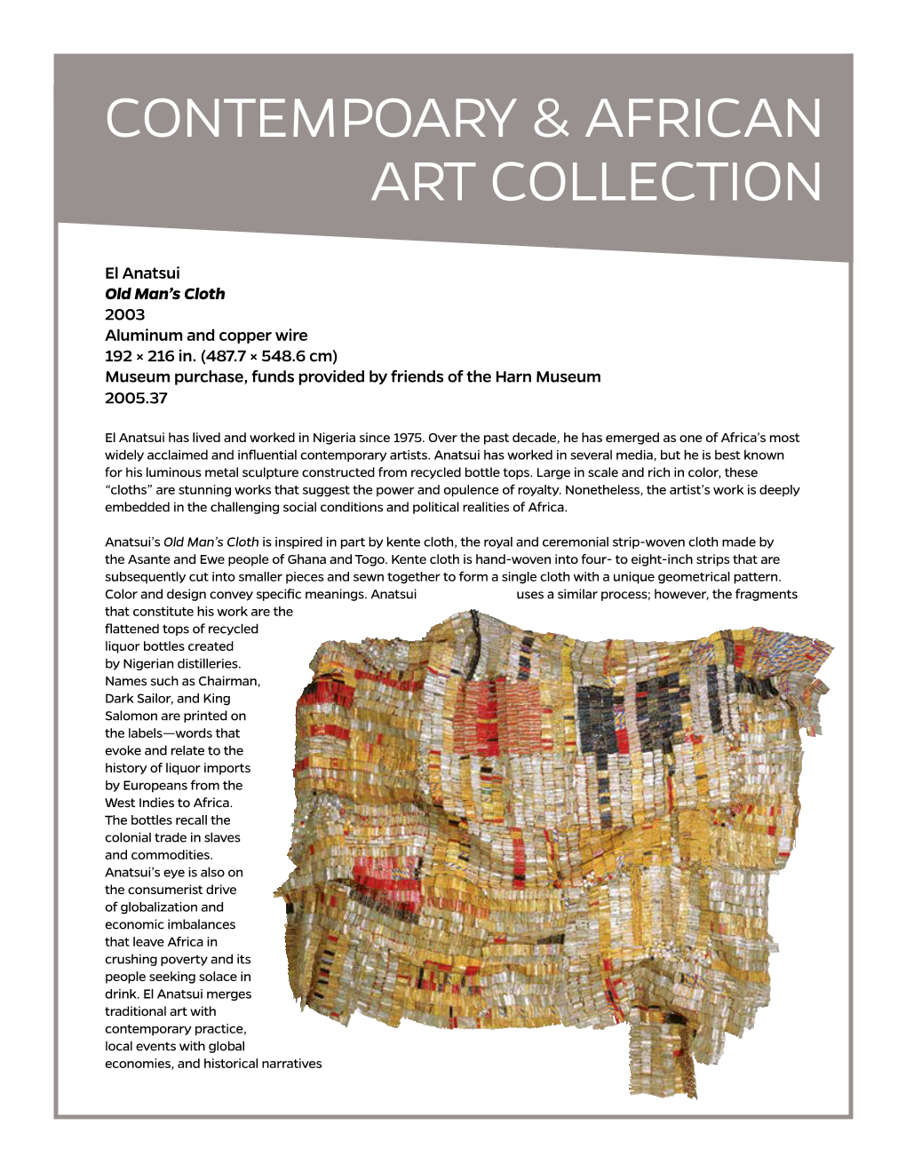 Contempoary & African Art Collection
