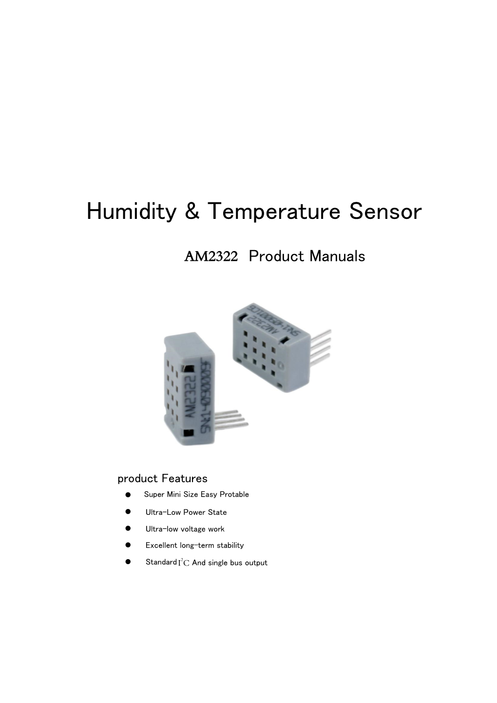 Humidity & Temperature Sensor