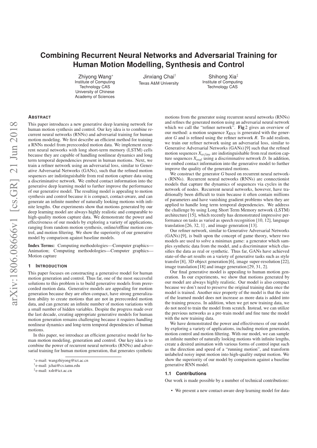 Chombining Recurrent Neural Networks and Adversarial Training