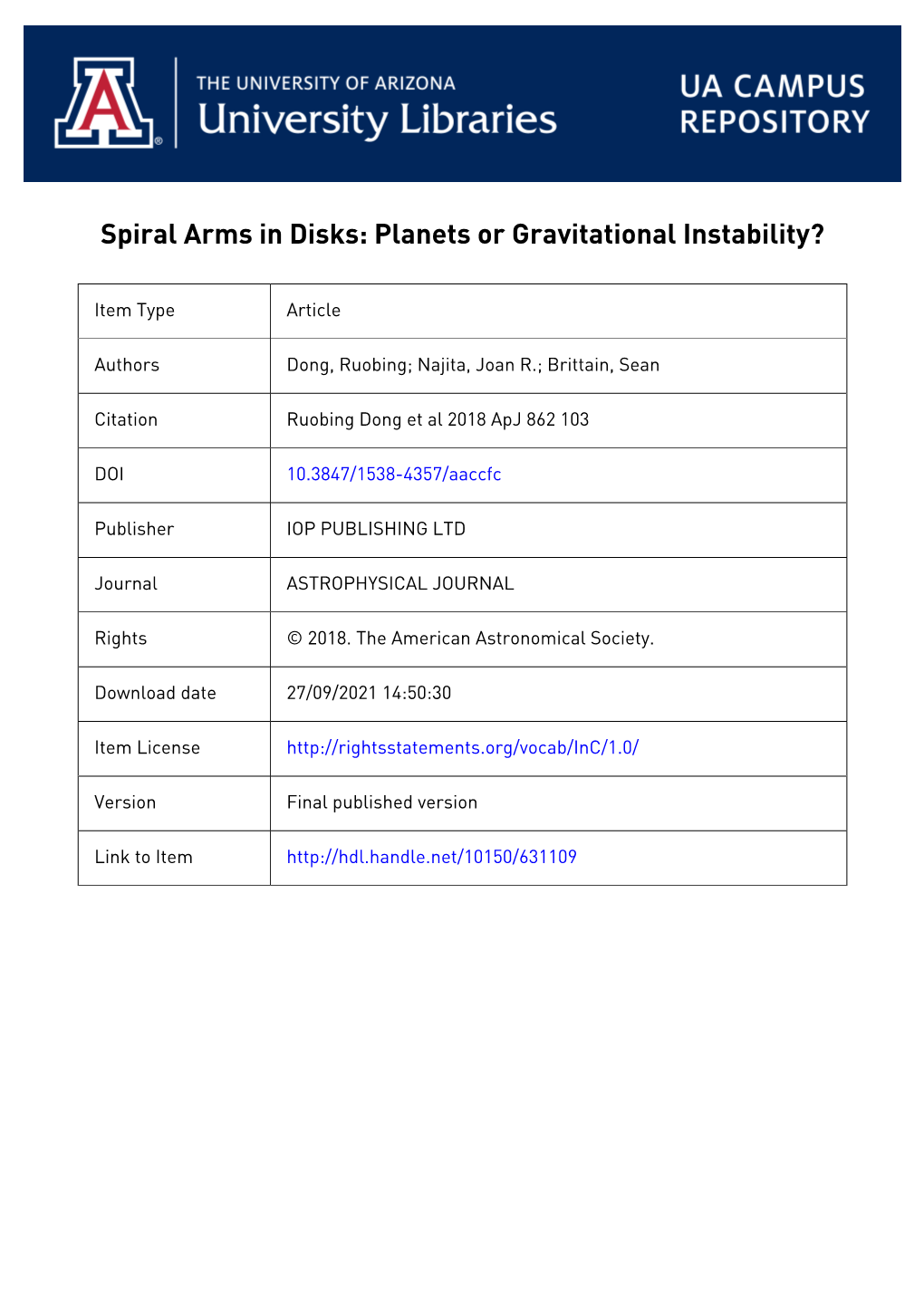 Spiral Arms in Disks: Planets Or Gravitational Instability?