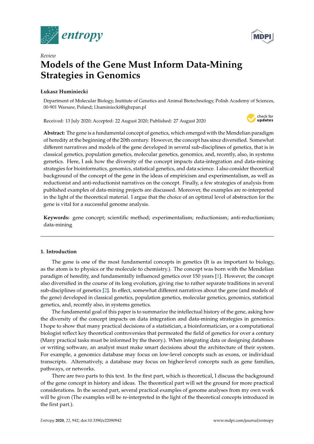 Models of the Gene Must Inform Data-Mining Strategies in Genomics