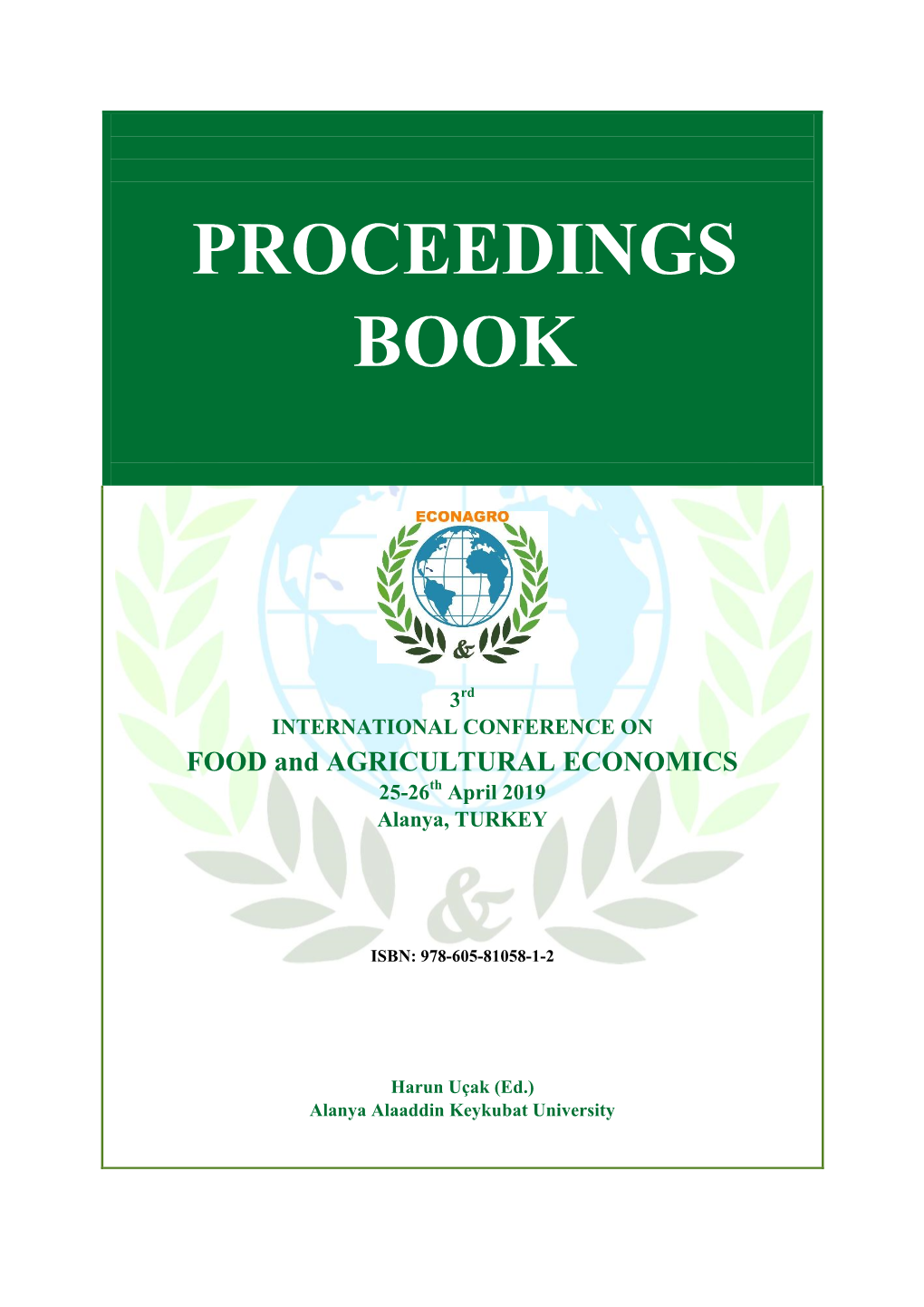 PROCEEDINGS BOOK (Full Texts-Abstracts-Posters)