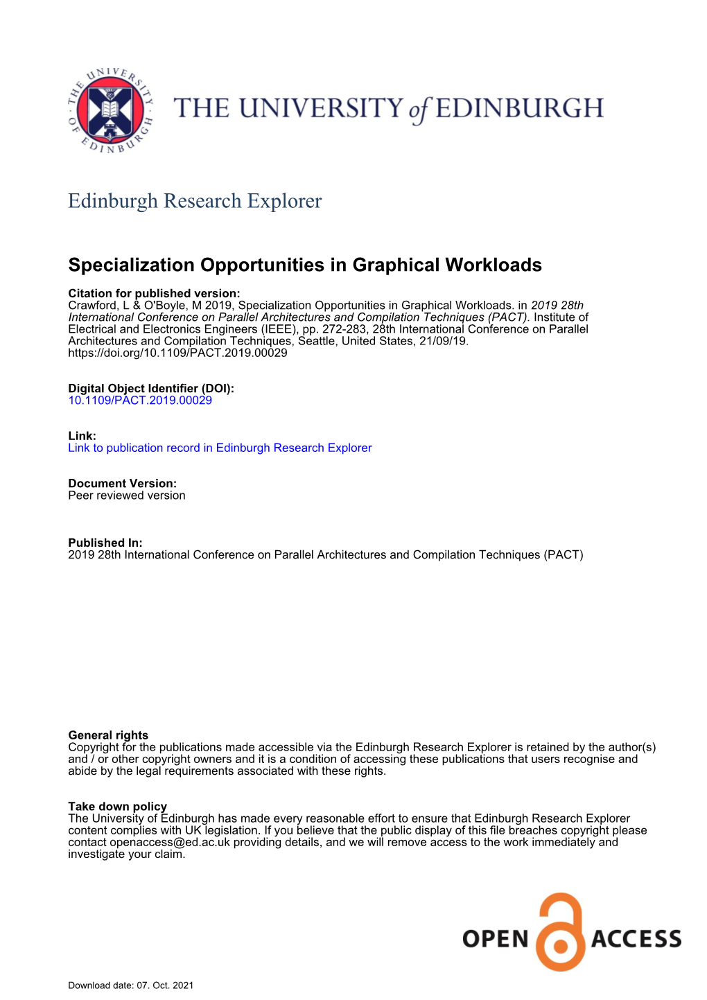 Edinburgh Research Explorer