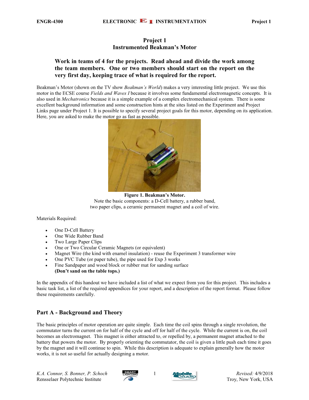 ENGR-4300 ELECTRONIC INSTRUMENTATION Project 1