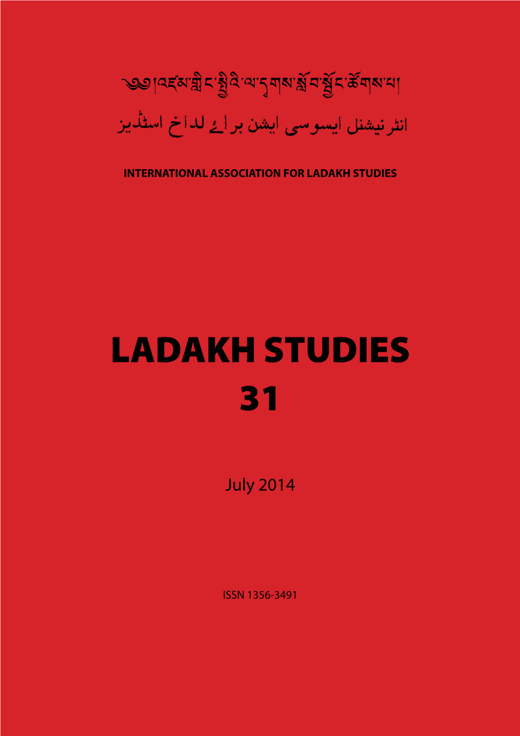 Ladakh Studies 31 · ESSAYS