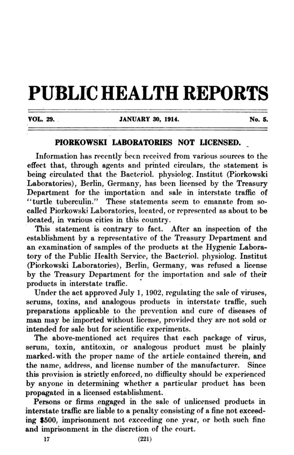 Public Health Reprts