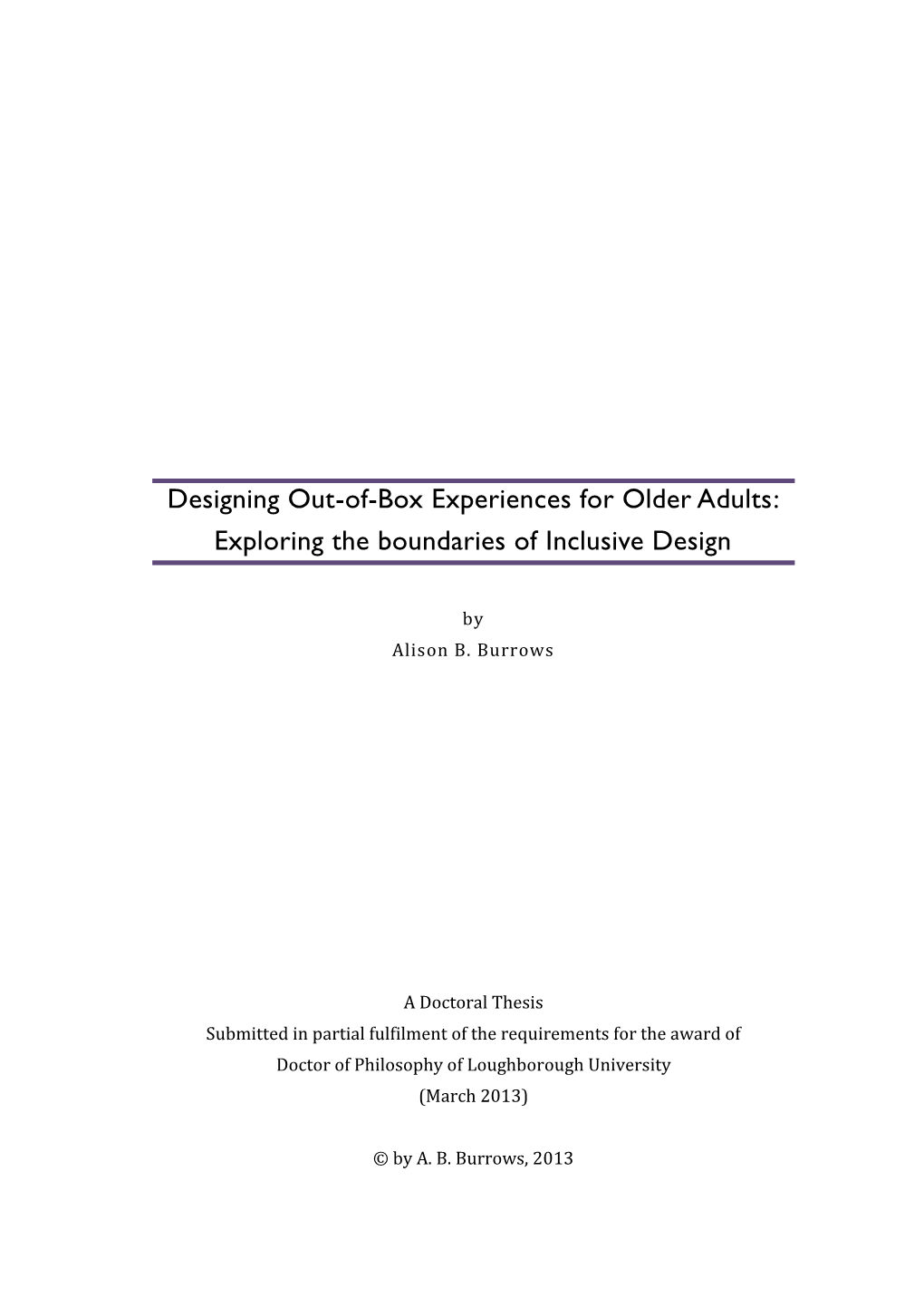 Designing Out-Of-Box Experiences for Older Adults: Exploring the Boundaries of Inclusive Design