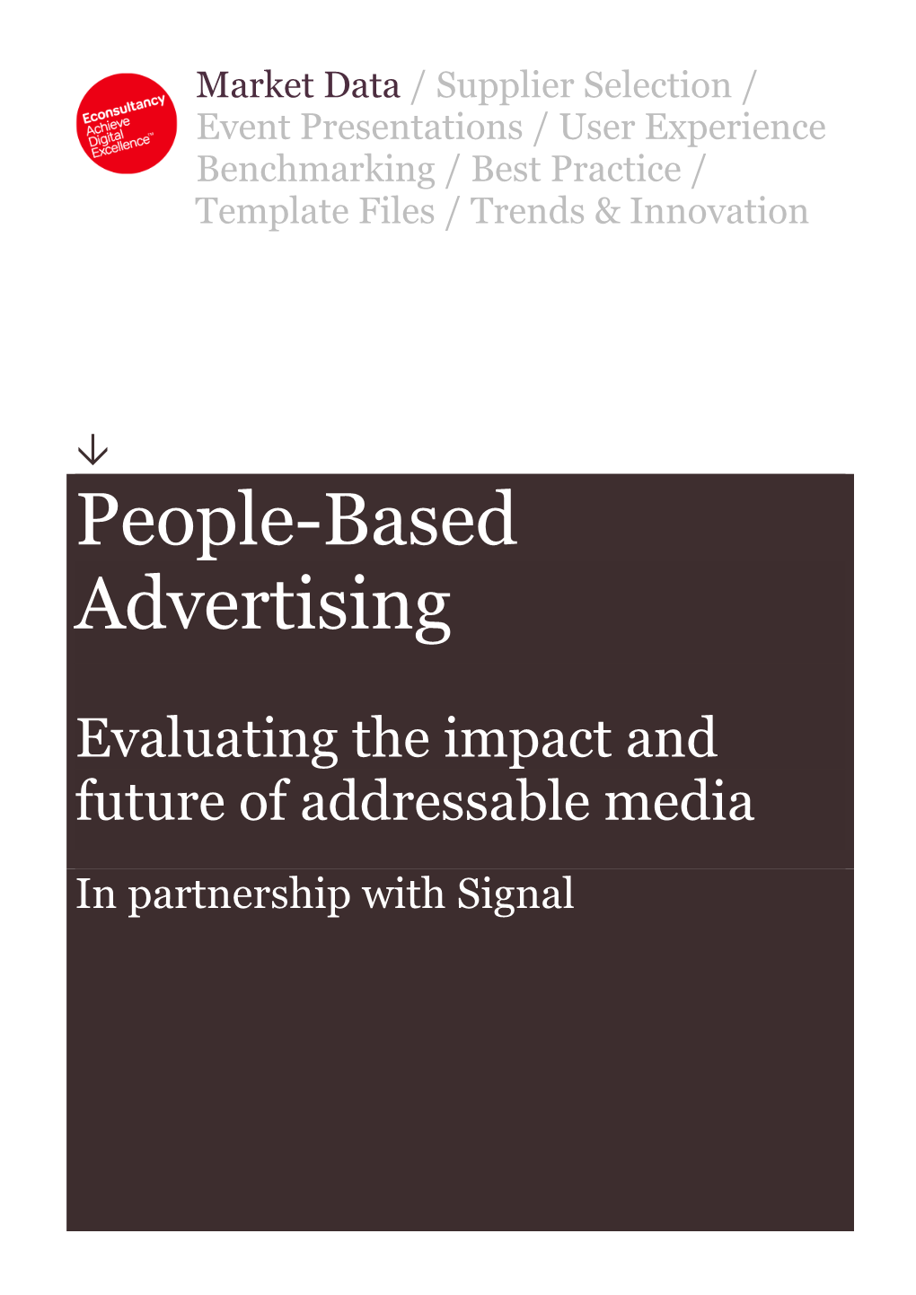 People-Based Advertising