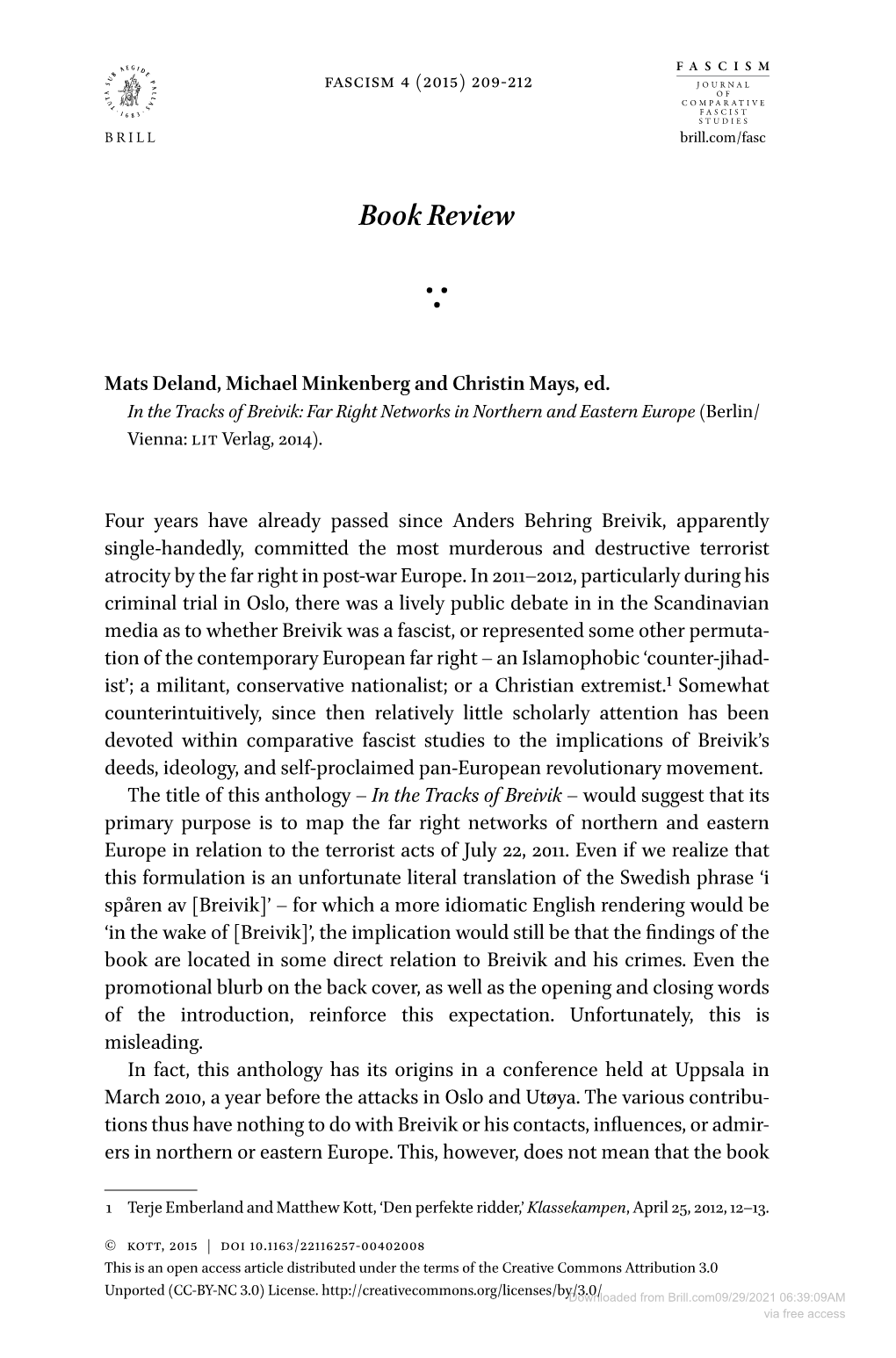 Downloaded from Brill.Com09/29/2021 06:39:09AM Via Free Access