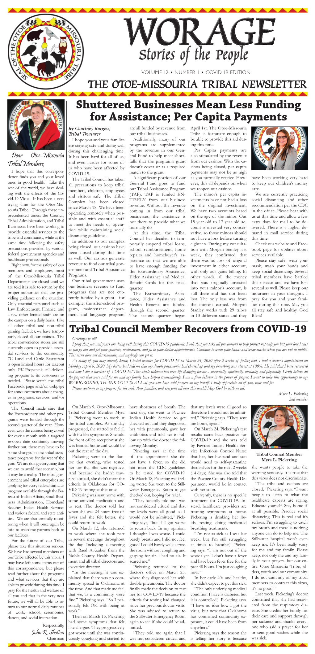 The Otoe-Missouria Tribal Newsletter