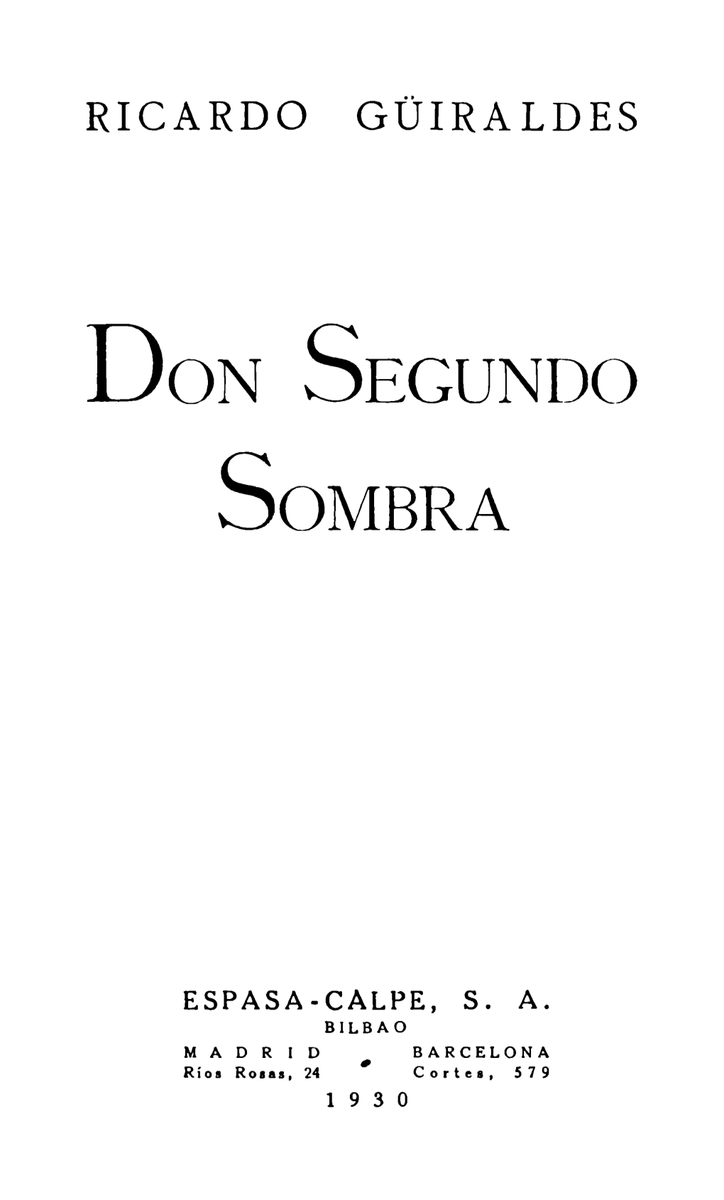 Don Segundo Sombra