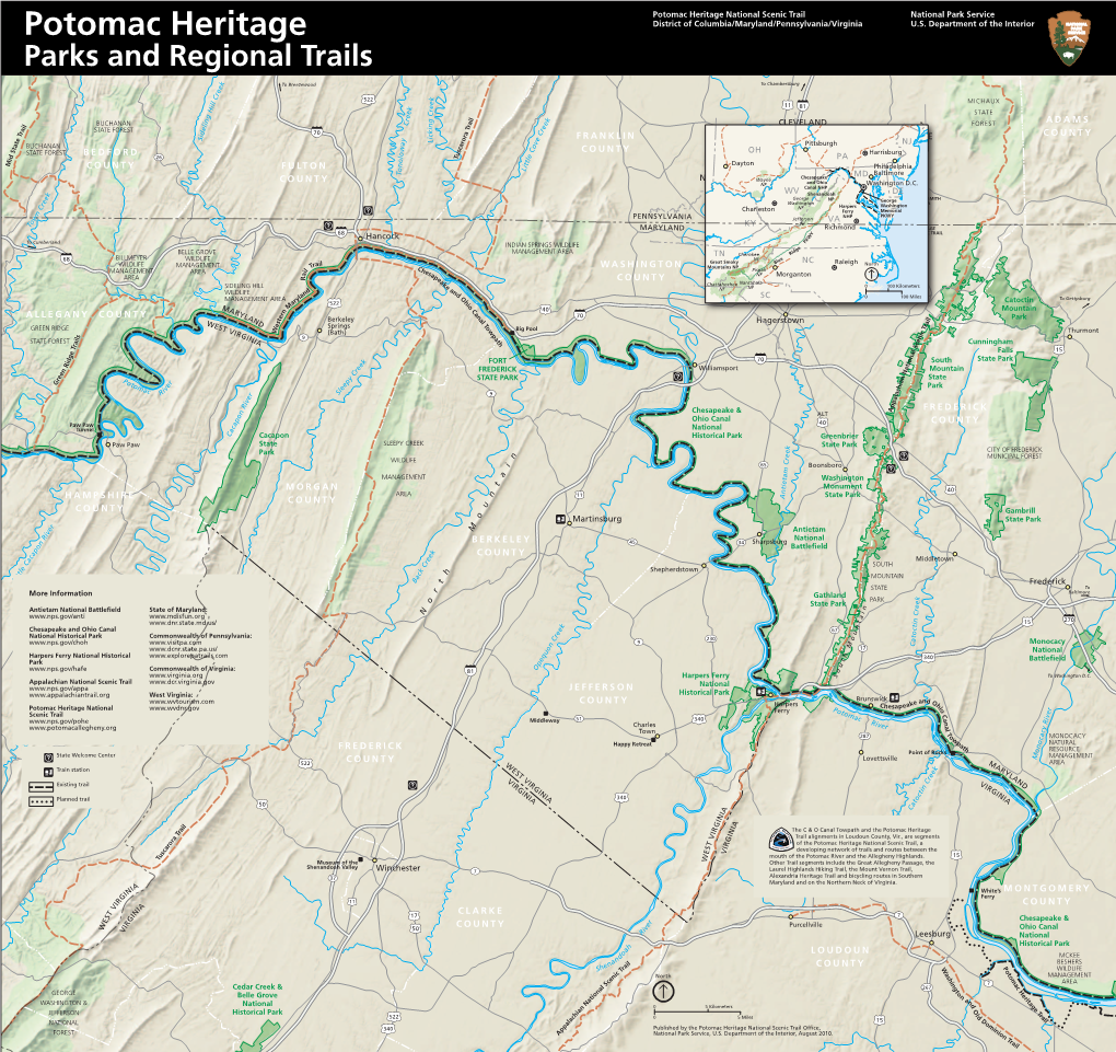 Potomac Heritage National Scenic Trail National Park Service Potomac Heritage District of Columbia/Maryland/Pennsylvania/Virginia U.S