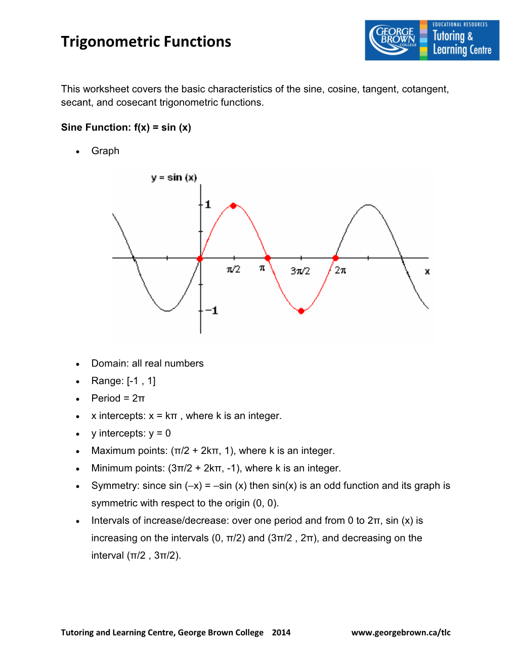 Trigonometric Functions