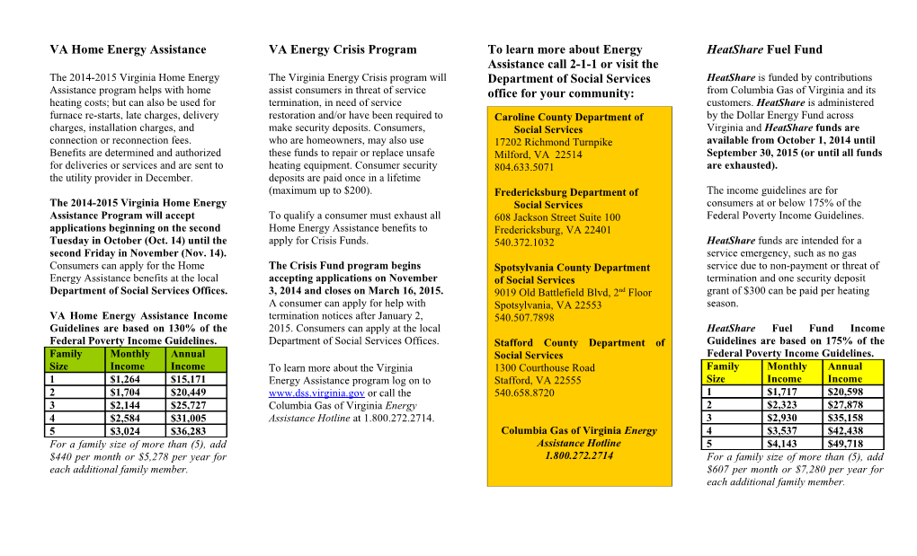 VA Home Energy Assistance