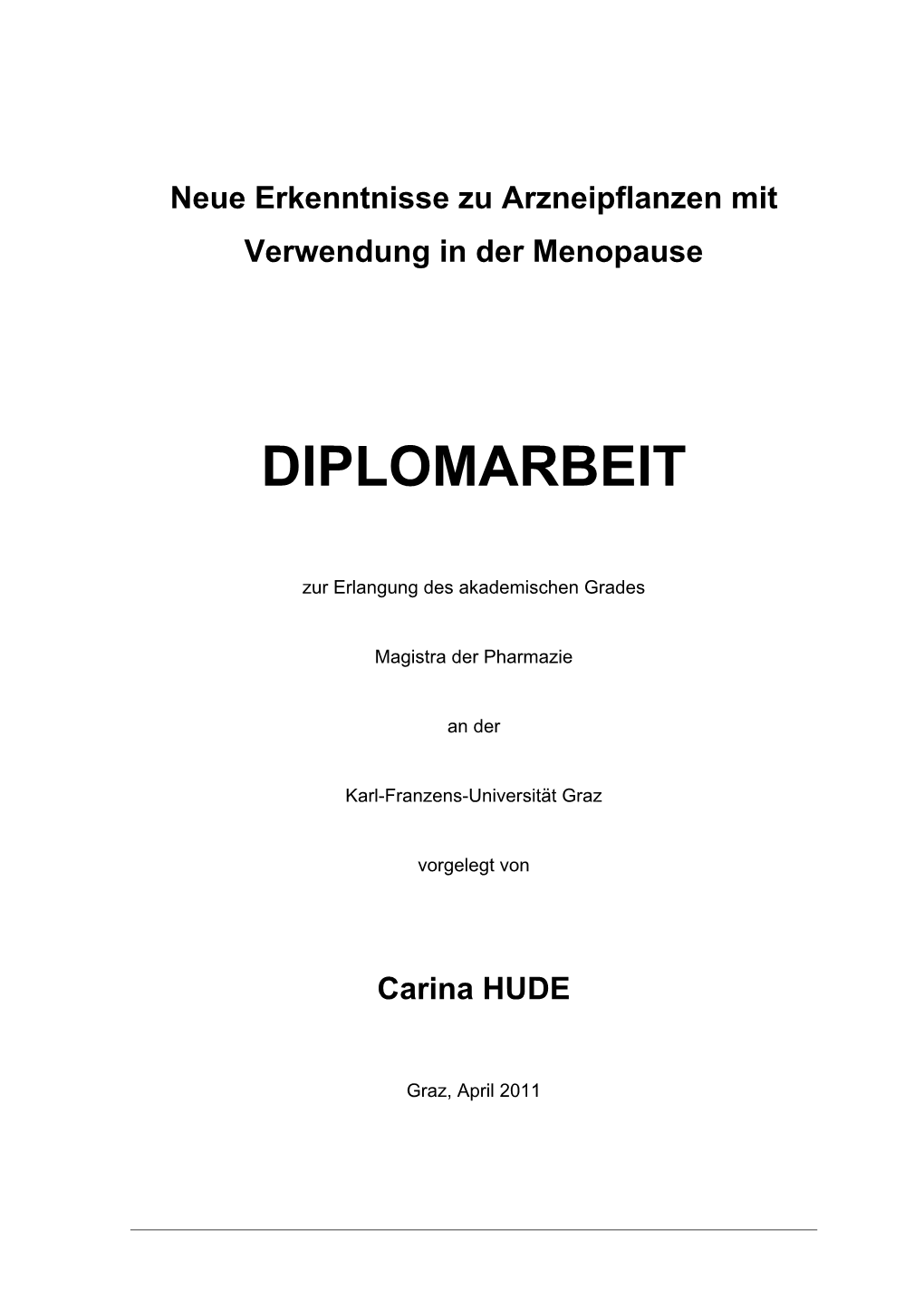 Diplomarbeit