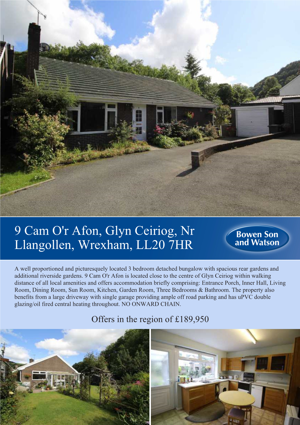 9 Cam O'r Afon, Glyn Ceiriog, Nr Llangollen, Wrexham, LL20 7HR