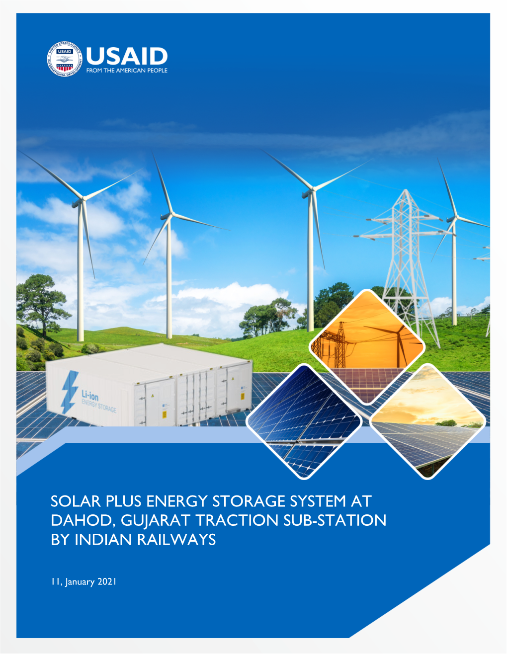 Solar Plus Energy Storage System at Dahod, Gujarat Traction Sub-Station by Indian Railways