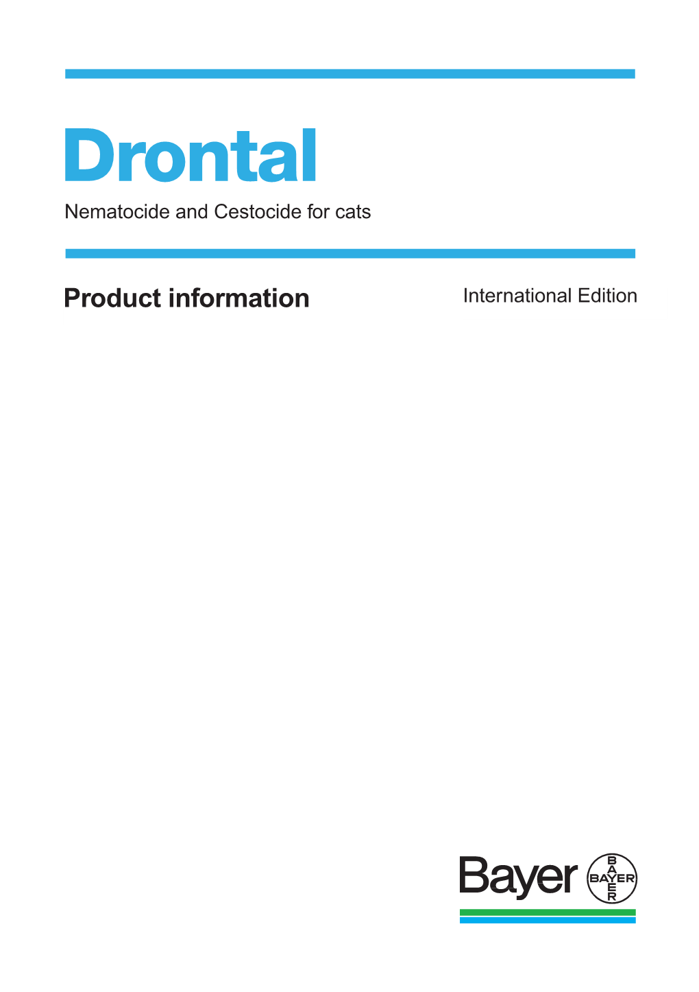 Drontal Nematocide and Cestocide for Cats