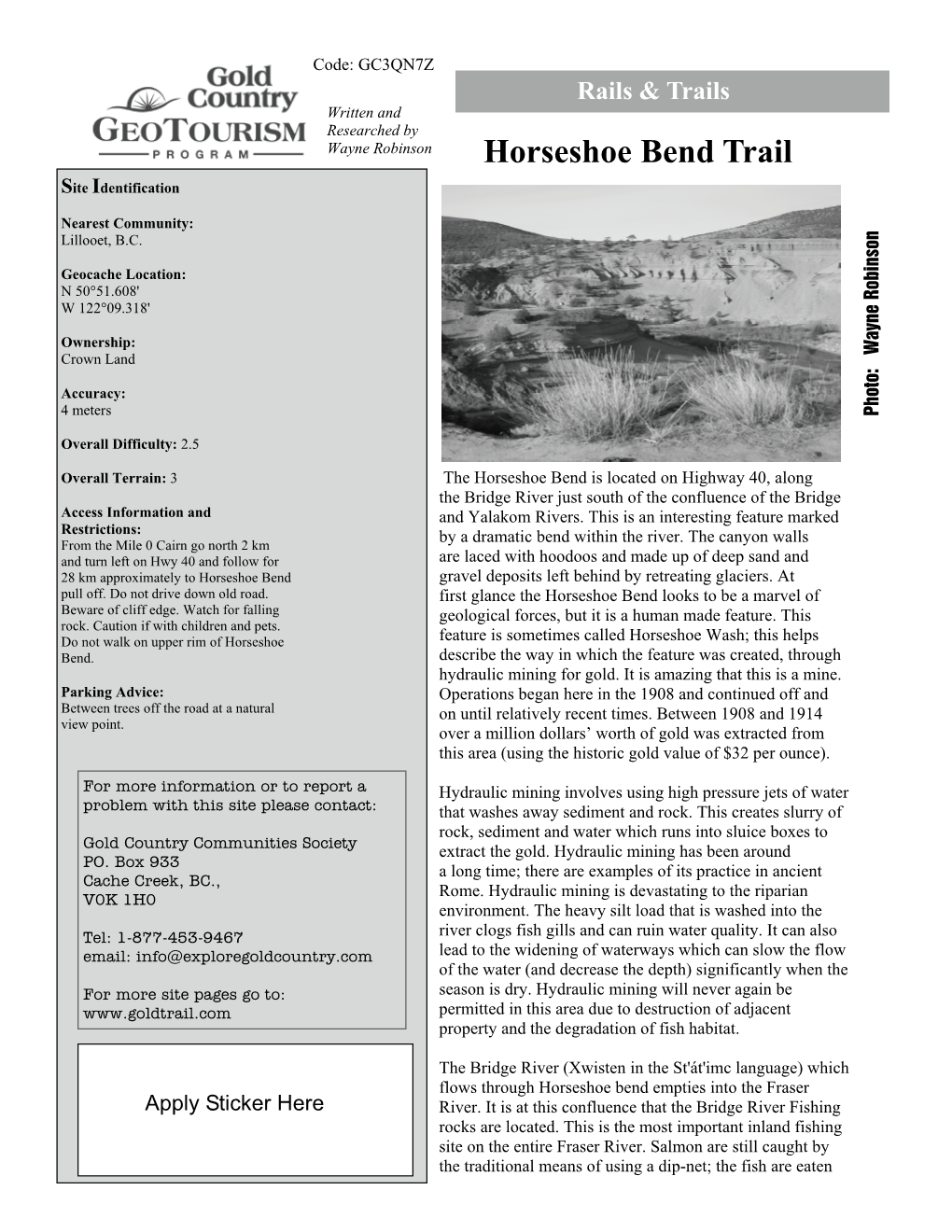 Horseshoe Bend Trail Rails & Trails Made Upofdeepsandand Es