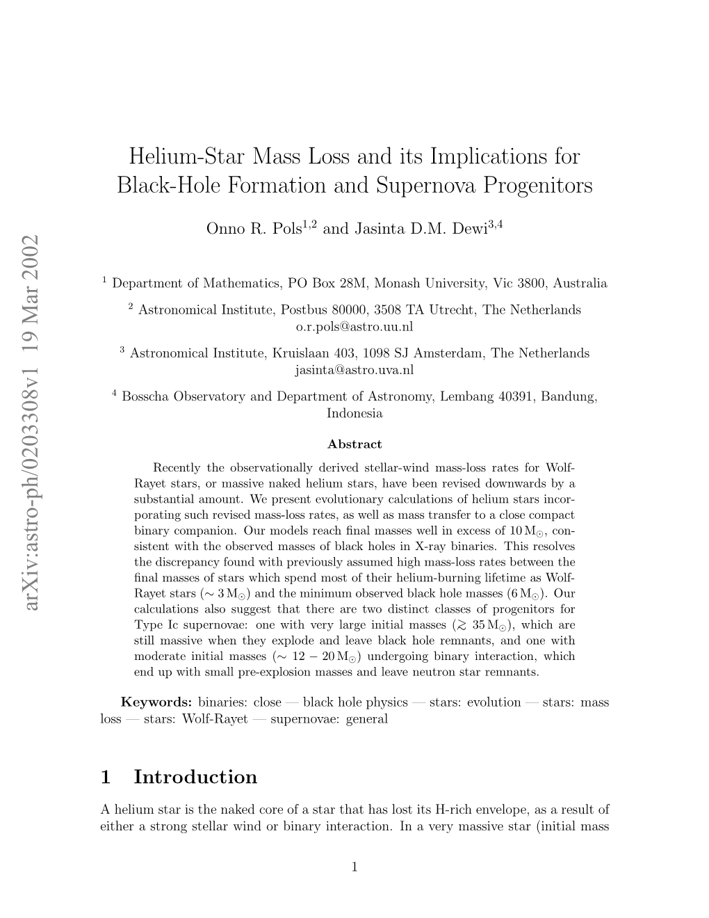 Helium-Star Mass Loss and Its Implications for Black-Hole