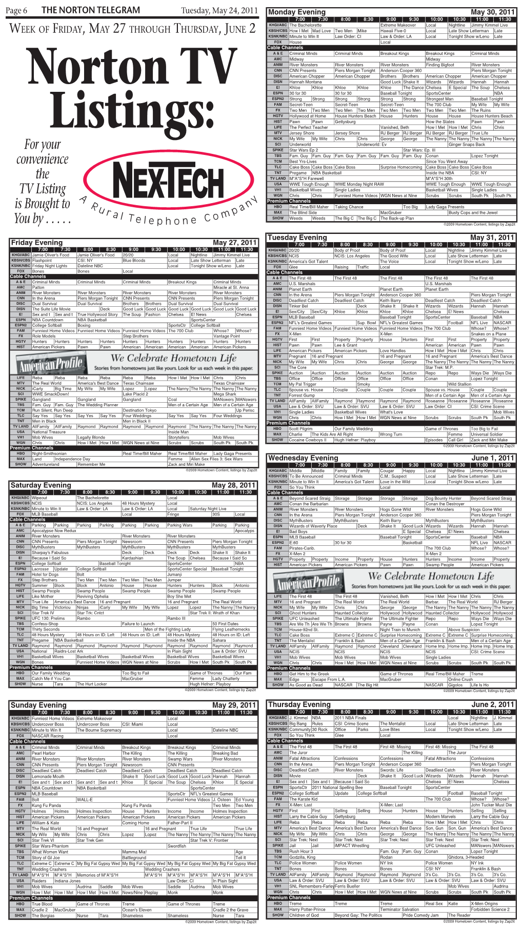 6 5-24-11 TV Guide.Indd