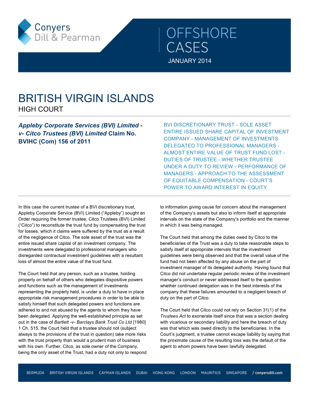 British Virgin Islands High Court