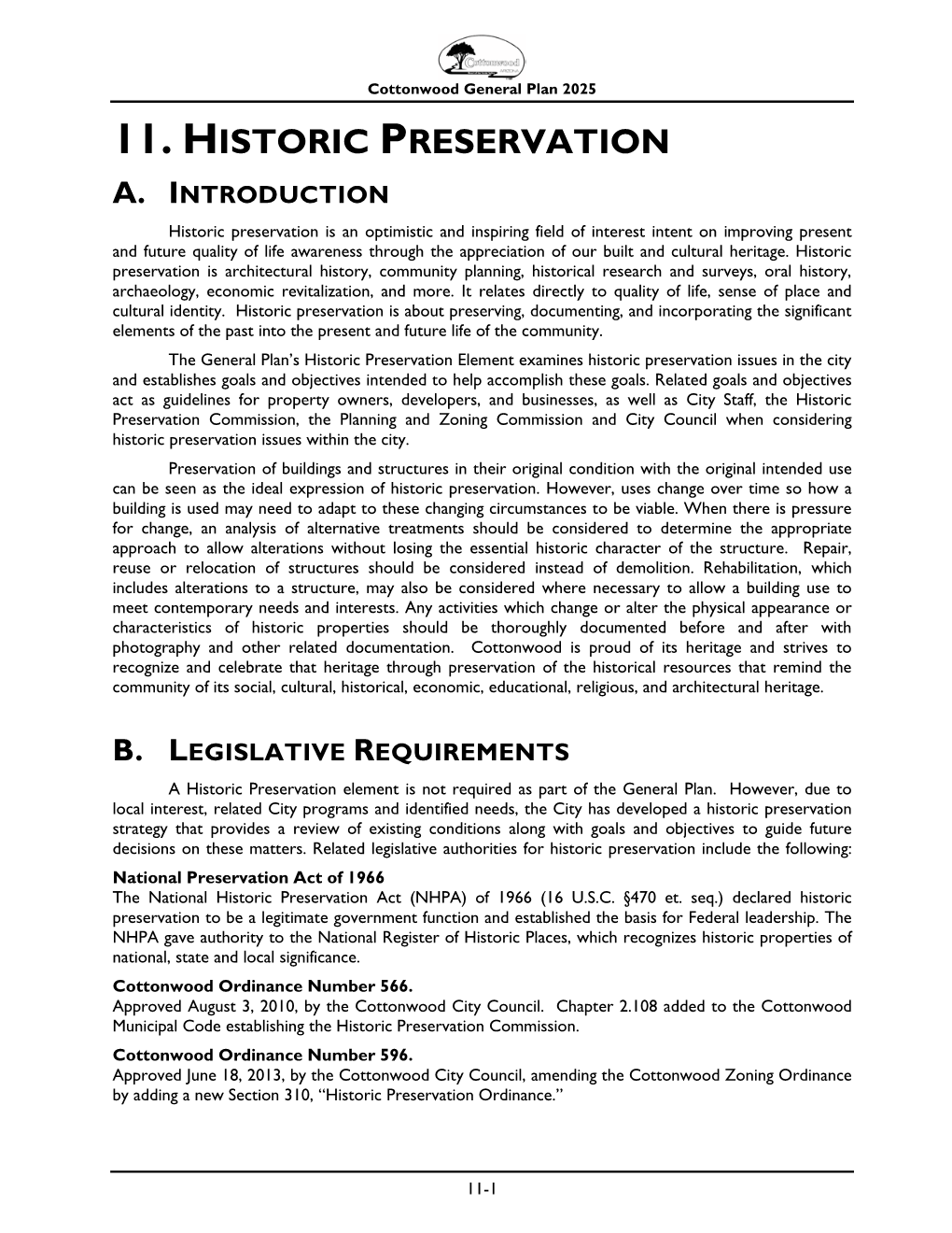 11. Historic Preservation A