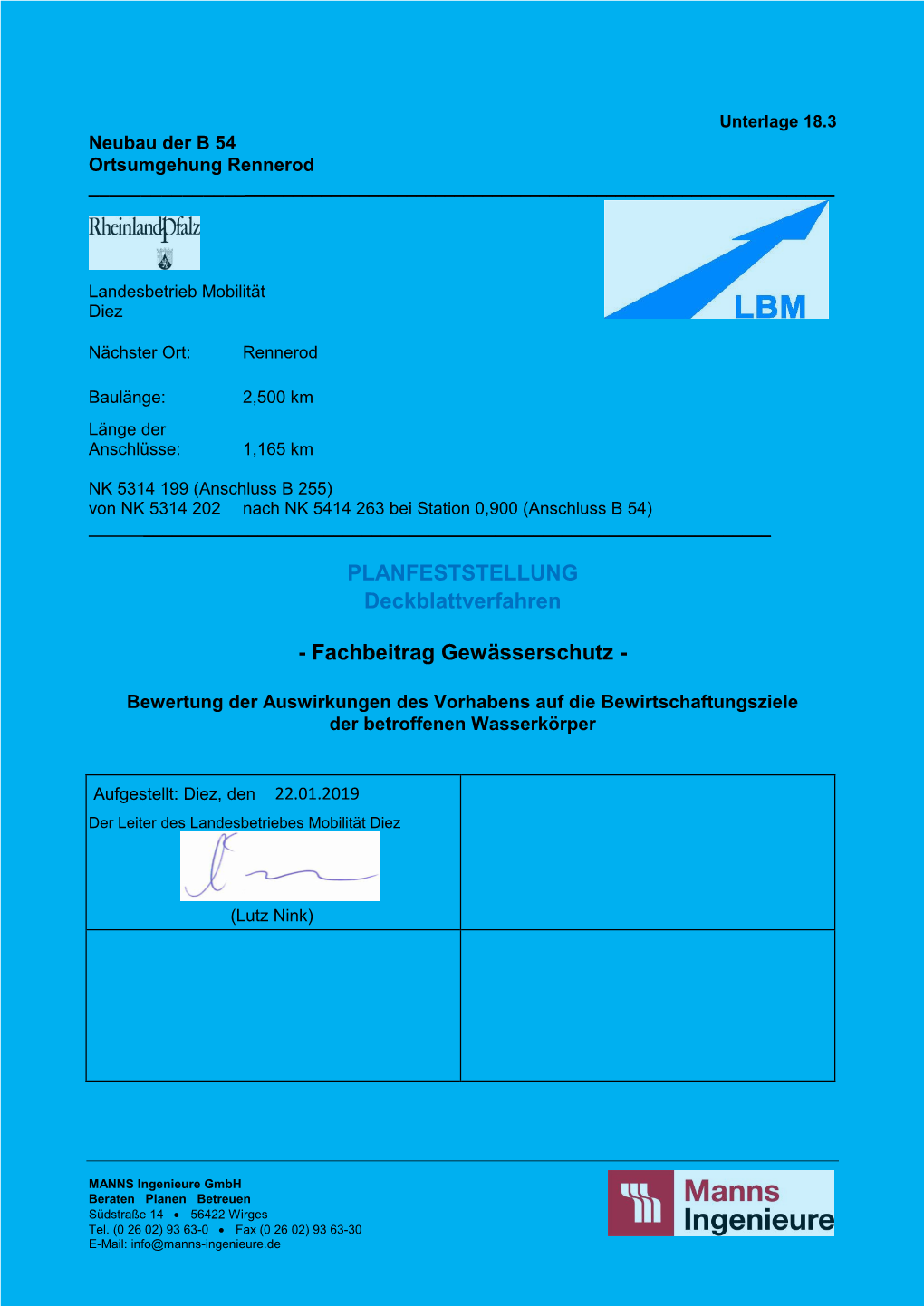 Fachbeitrag Gewässerschutz