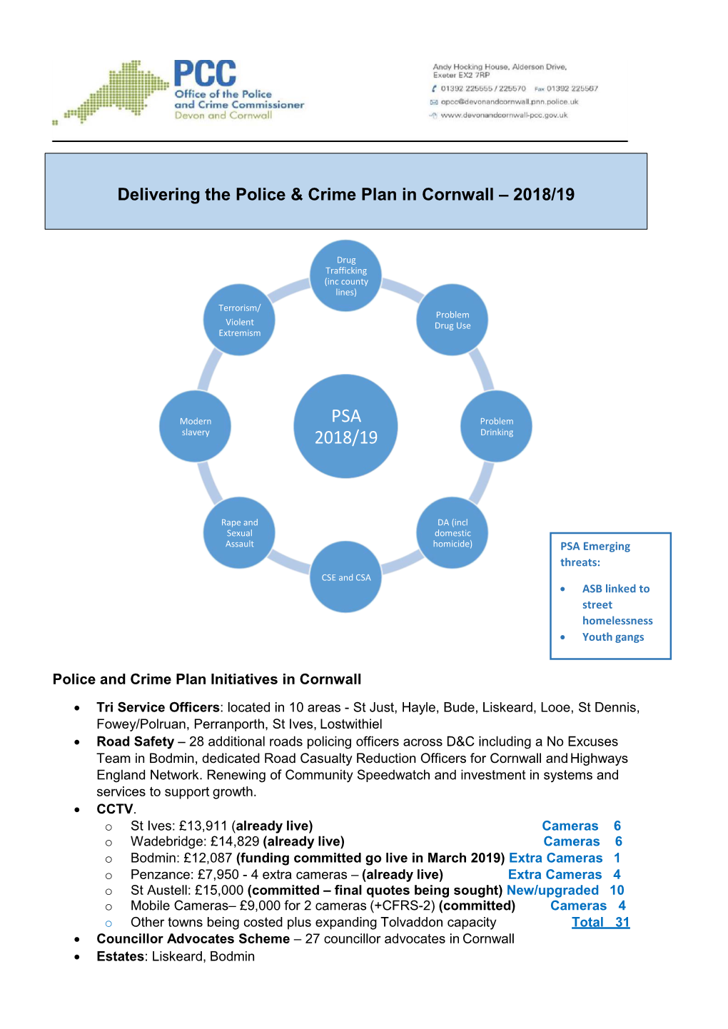 Cornwall – 2018/19