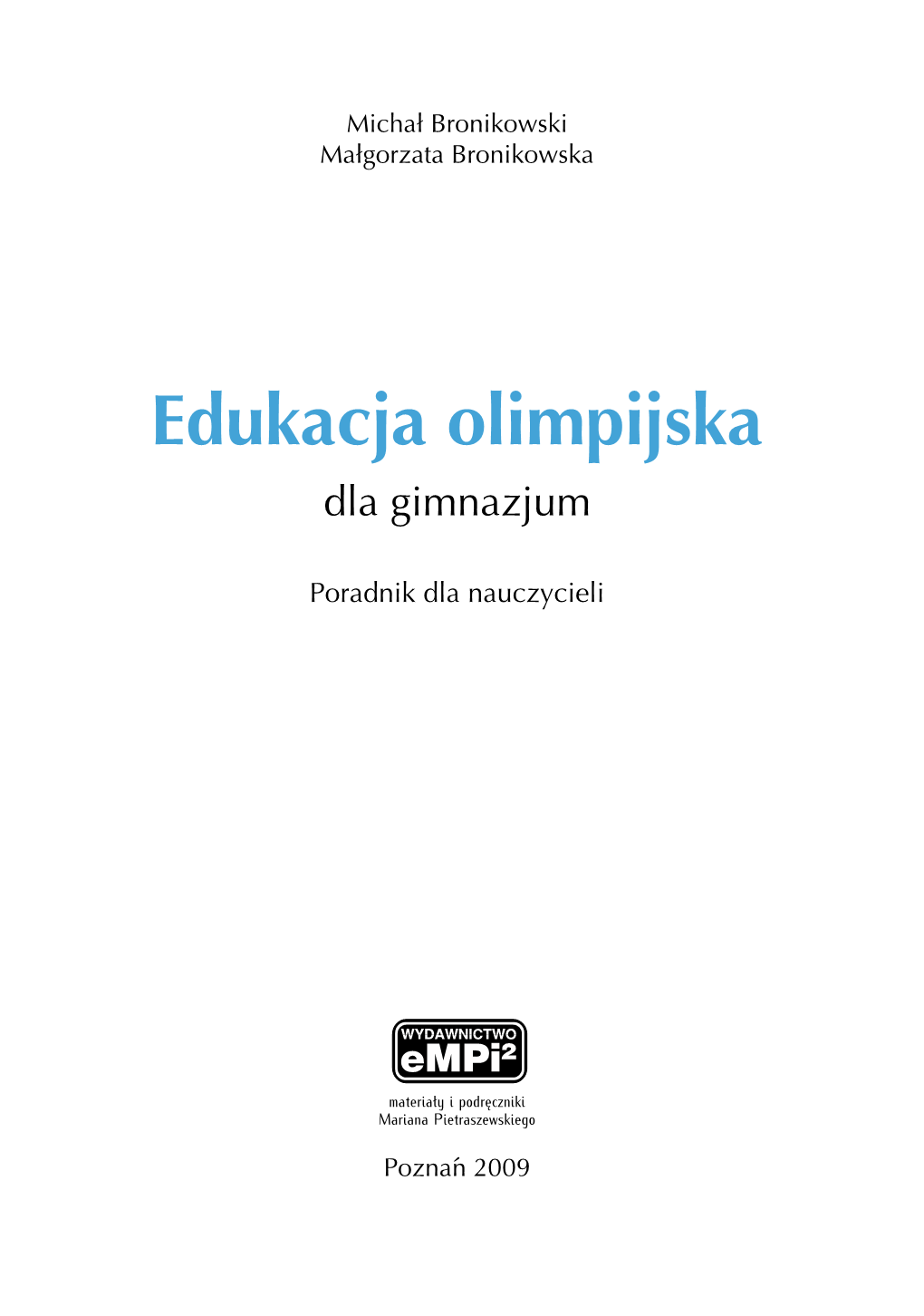 Edukacja Olimpijska Dla Gimnazjum