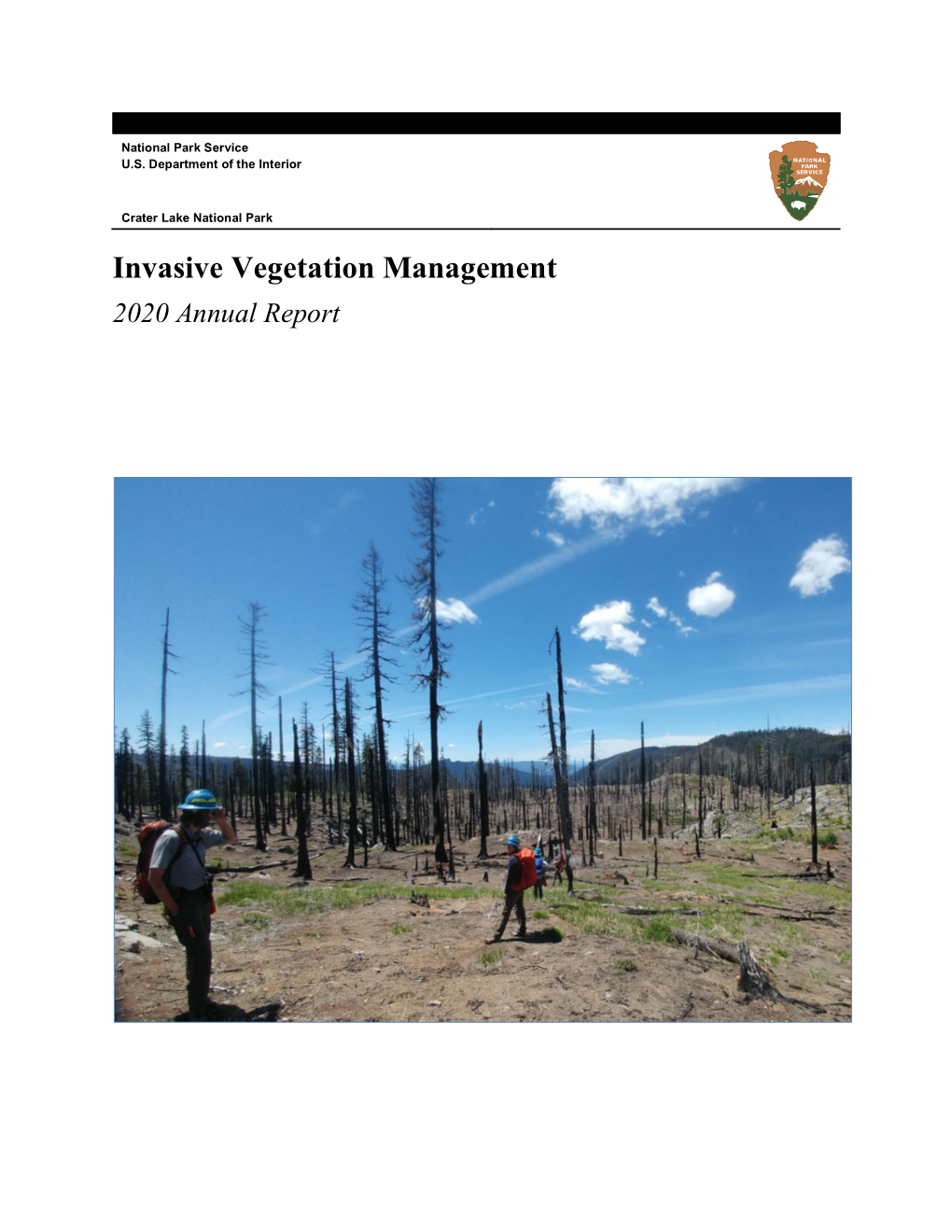 Invasive Vegetation Management: 2020 Annual Report, Crater Lake