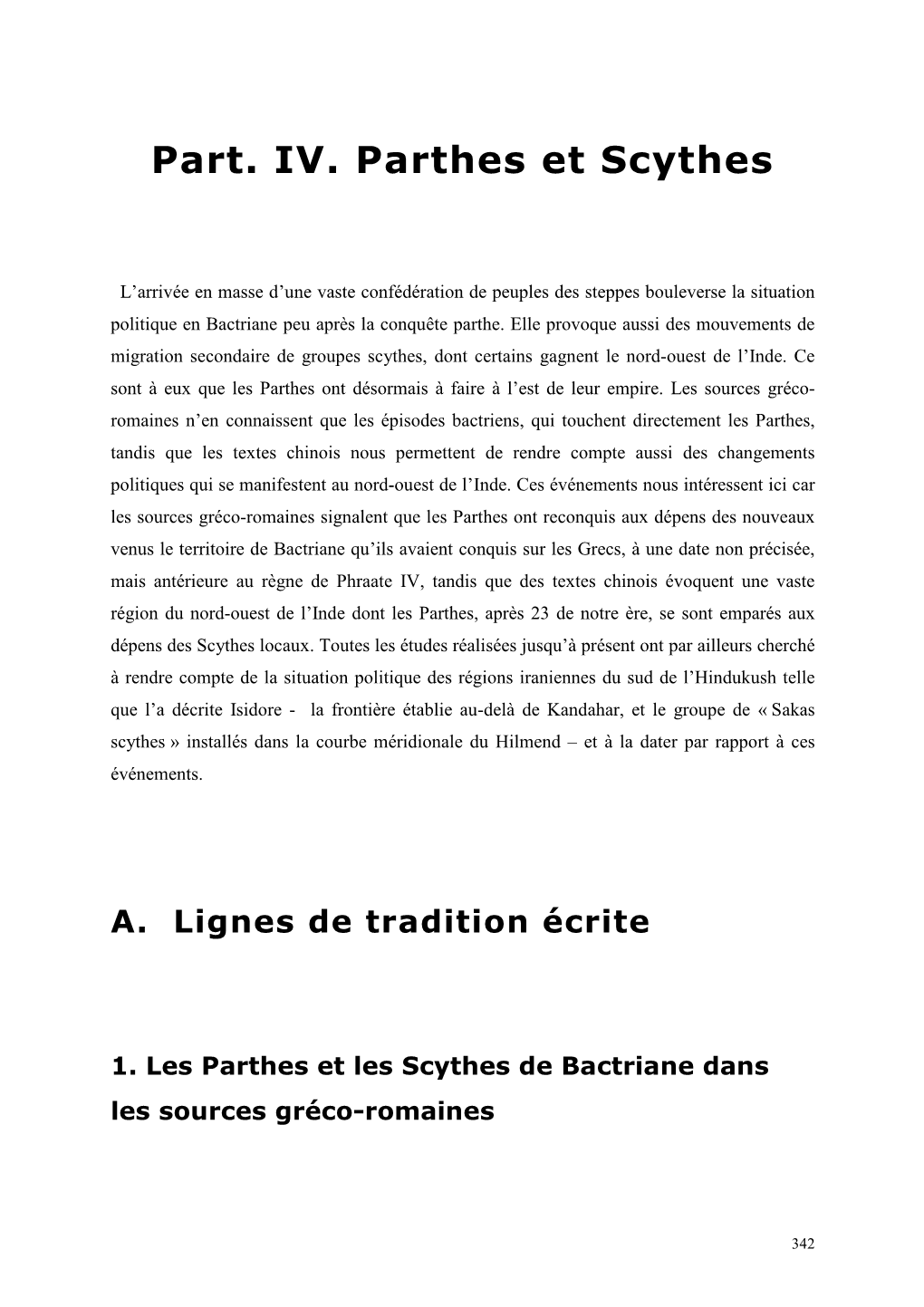 Part. IV. Parthes Et Scythes