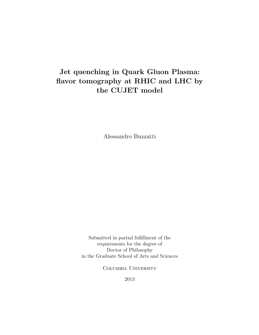 Jet Quenching in Quark Gluon Plasma: ﬂavor Tomography at RHIC and LHC by the CUJET Model