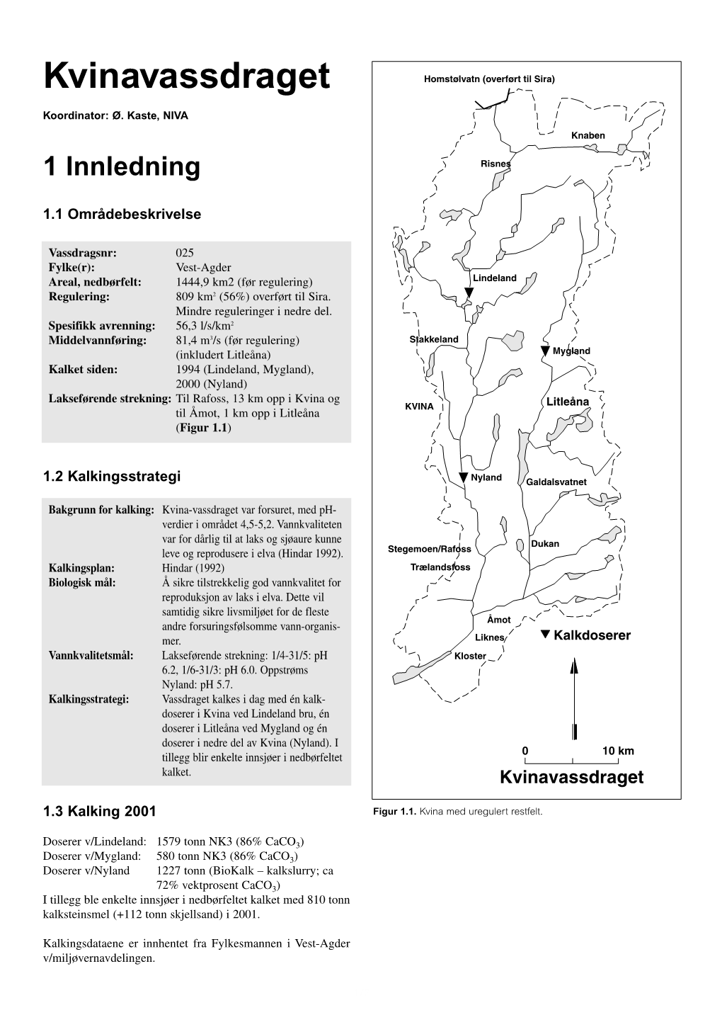 Kvinavassdraget Homstølvatn (Overført Til Sira)